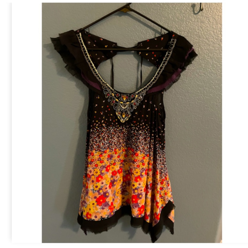 Free People Beaded Top